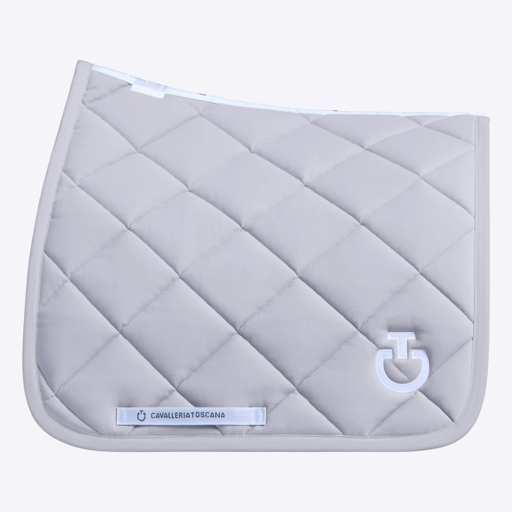 Cavalleria Toscana Dressur Schabracke Diamond Quilted hellgrau