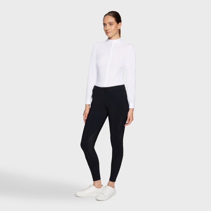 Samshield Damen Kniegrip Reithose Adele Premium Schwarz
