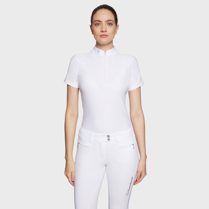 Samshield Damen Turniershirt Aloise Air Kurzarm Weiß