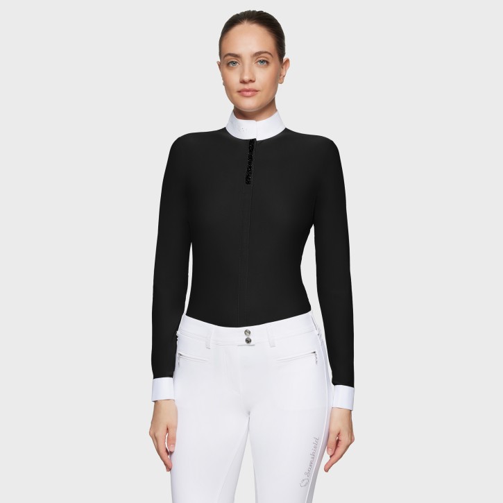 Samshield Damen Turniershirt Langarm Jella Premium Schwarz