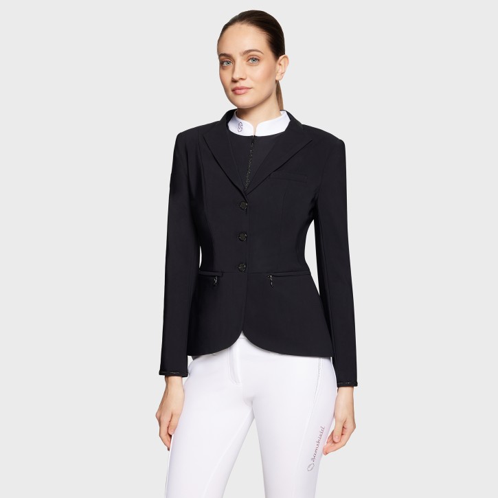 Samshield Damen Turnierjacket Victorine Crystal Fabric Schwarz
