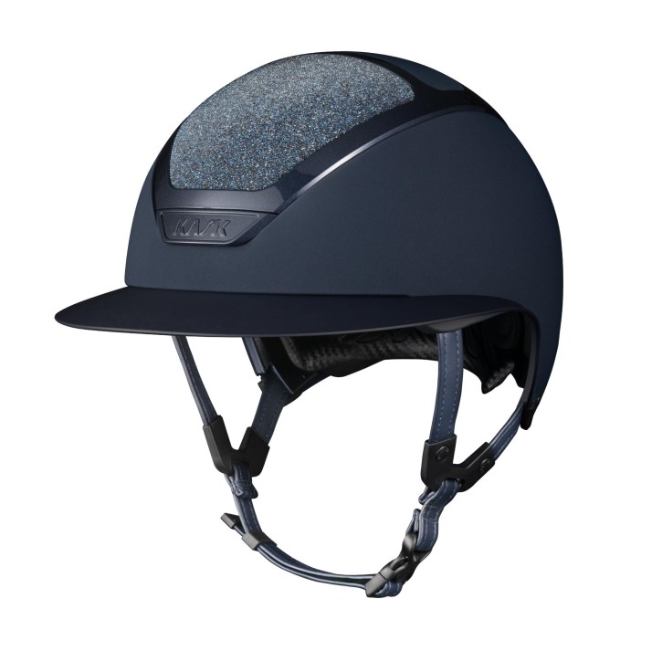 Kask Reithelm Star Lady Navy Swarovski Carpet m. Inlay