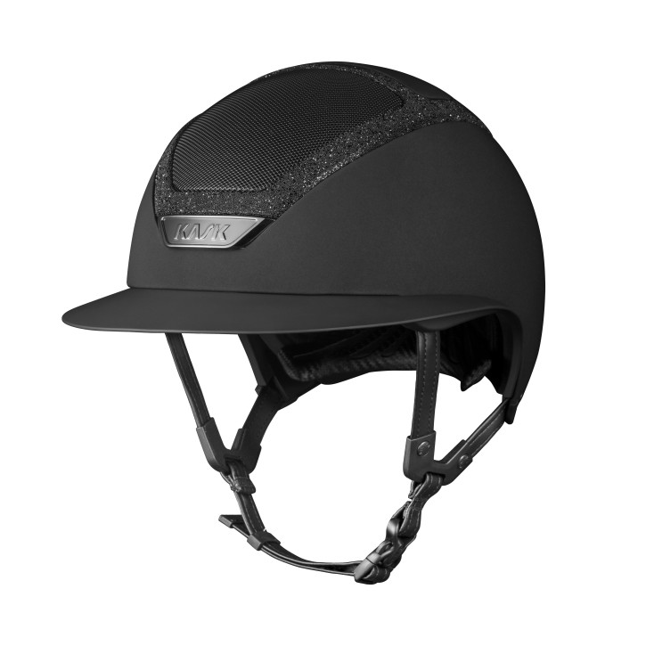 Kask Reithelm Star Lady Schwarz Swarovski Frame m. Inlay