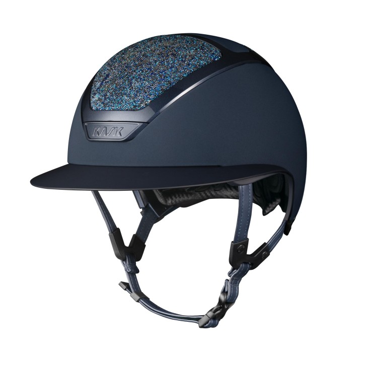 Kask Reithelm Star Lady Navy Swarovski Midnight m. Inlay