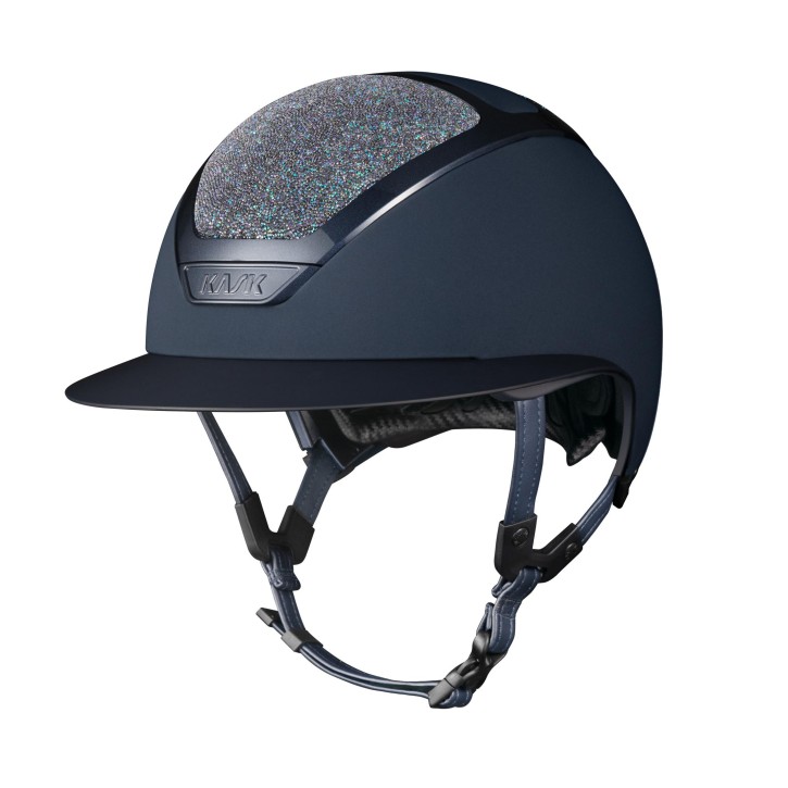 Kask Reithelm Star Lady Navy Parsh Swarovski Midnight m. Inlay