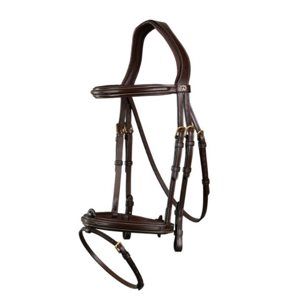 Dyon Trense mit kombiniertem Reithalfter DYAAAA braun COB