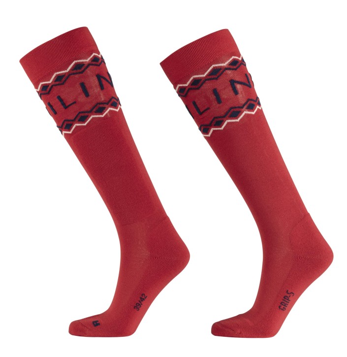 Equiline Reitsocken unisex Blitz rot 39/42