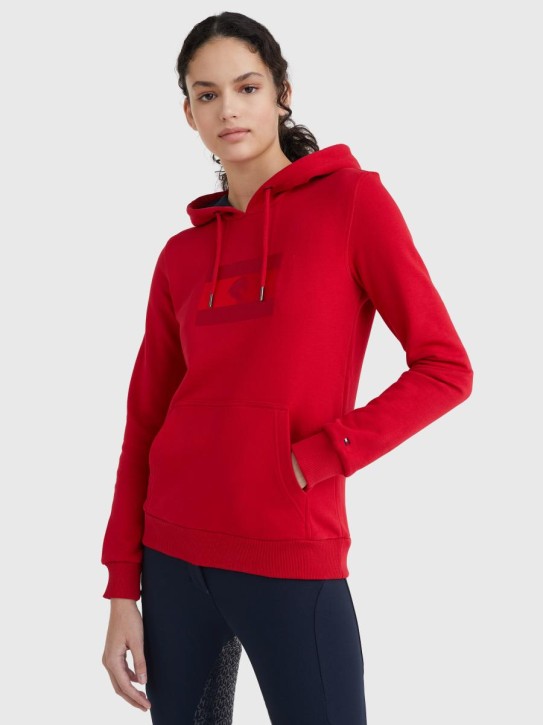 Tommy Hilfiger Equestrian Damen Hoodie Style primary red