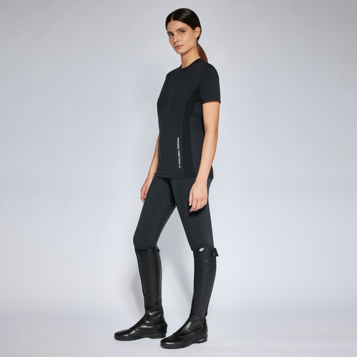 Cavalleria Toscana Mesh T-Shirt Damen schwarz