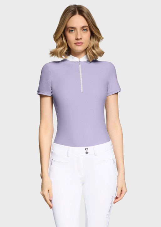 Samshield Damen Kurzarm Turniershirt Aloise Lavender Grey