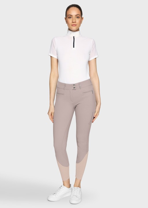 Samshield Damen Reithose Vollgrip Highwaist Clara Premium Latte