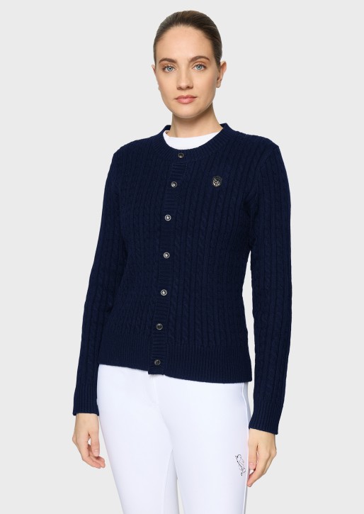 Samshield Damen Pullover Linda Twisted Navy