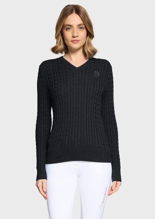 Samshield Damen Pullover Lisa Twisted Schwarz