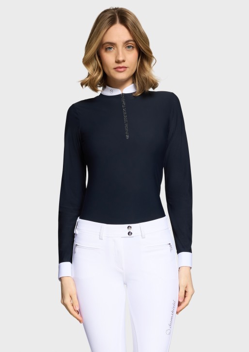Samshield Damen Langarm Turniershirt Lou Navy