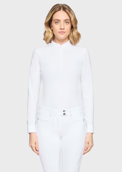 Samshield Damen Langarm Turniershirt Lou Weiß