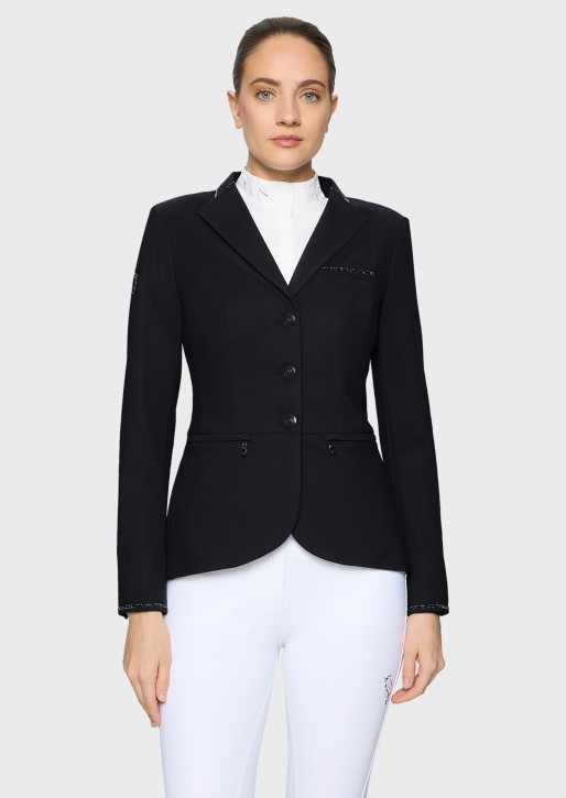 Samshield Damen Turnierjacket Victorine Crystal Fabric Schwarz