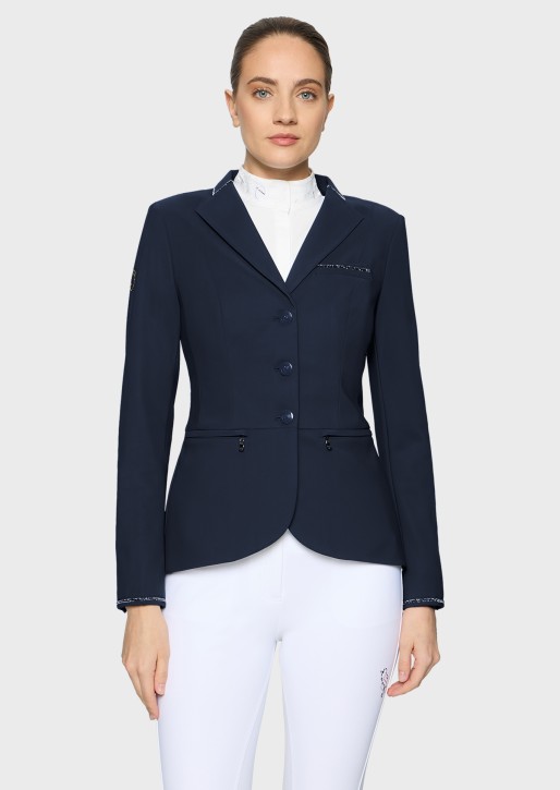 Samshield Damen Turnierjacket Victorine Crystal Fabric Navy