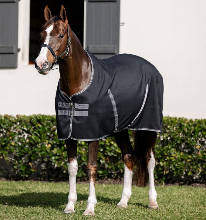 Horseware Rambo Stalldecke Stable Rug 0g schwarz