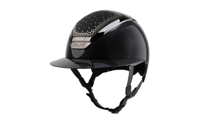 Kask Star Lady Pure Shine Anthracite Crystals In Out Silver Diamond 54