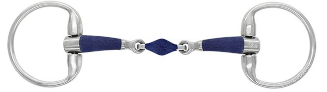 Bombers Bits Eggbutt Bomber Blue Elliptical Olivenkopfgebiss doppelt gebrochen