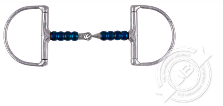 Bombers Bits Classic Dee Snaffel Cherry Roller 16mm