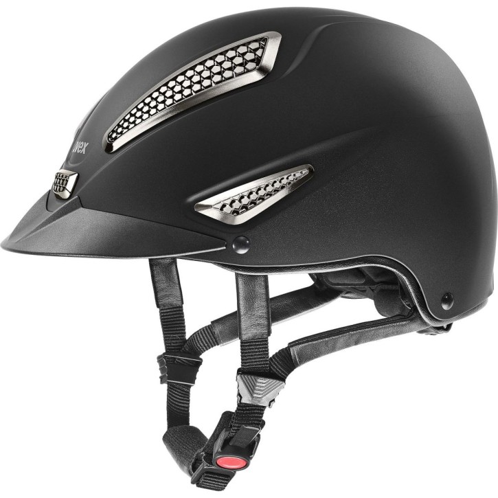 Uvex Reithelm Perfexxion Chrome Schwarz Matt