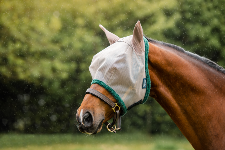 Horseware Fliegenmaske Amigo Oatmeal Grün