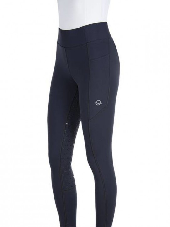 Eqode Damen Reitleggings Vollgrip Navy