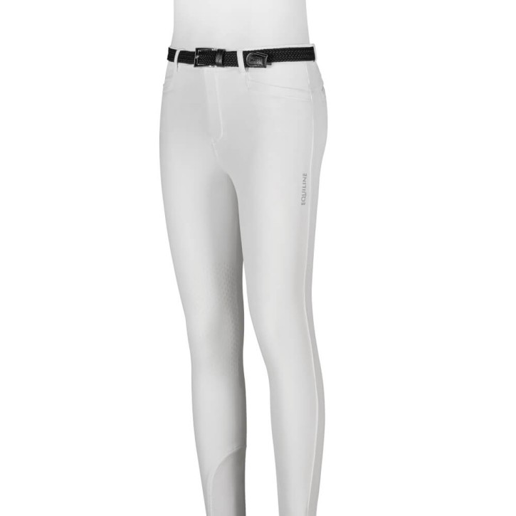 Equiline Jungen Kniegrip Reithose Jhoank Weiss