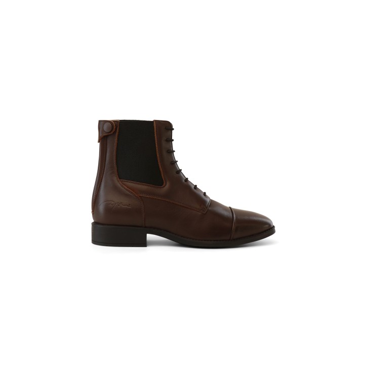Dyon Stiefelette mit Schnürung aus Leder Braun