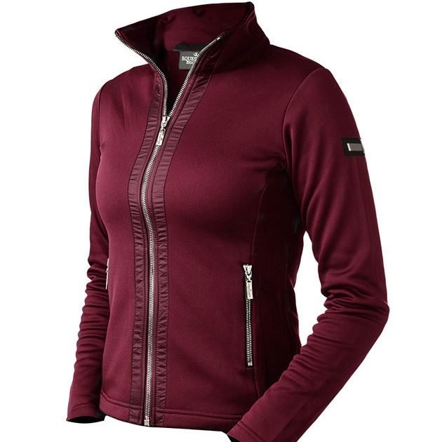 Equestrian Stockholm Fleecejacke bordeaux