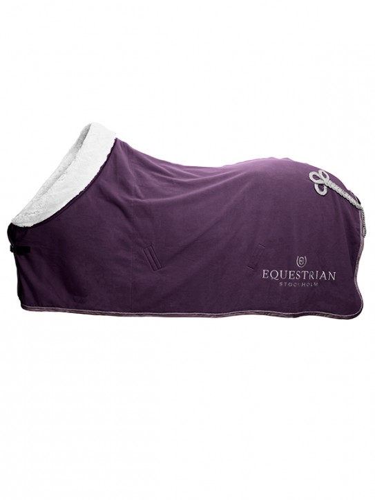 Equestrian Stockholm Fleece Decke Orchid Bloom