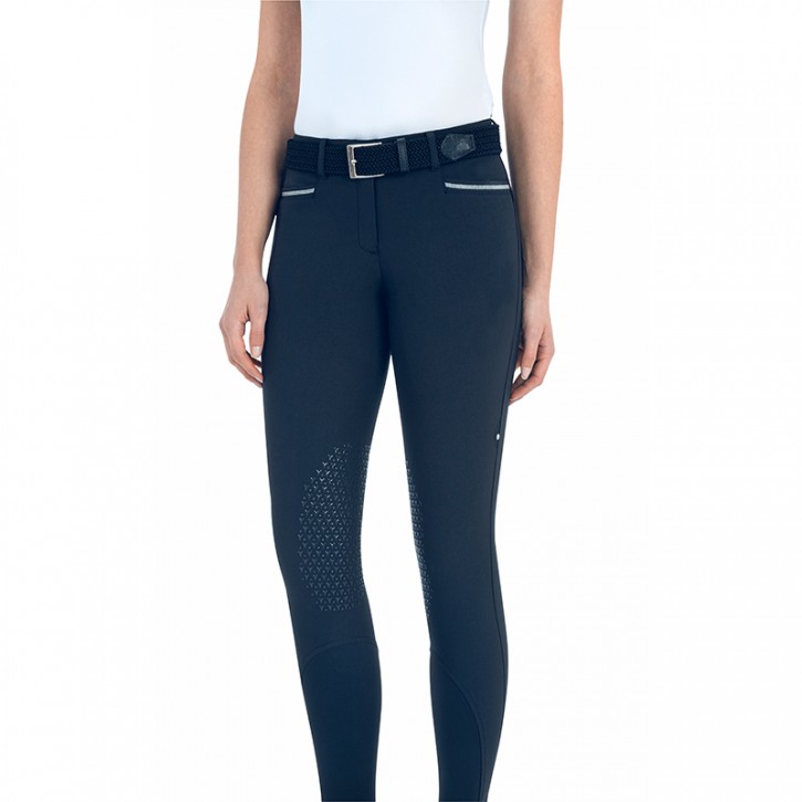 Equiline Damen Sommer Reithose Kniegrip Giselleg Navy 36 (IT 40)