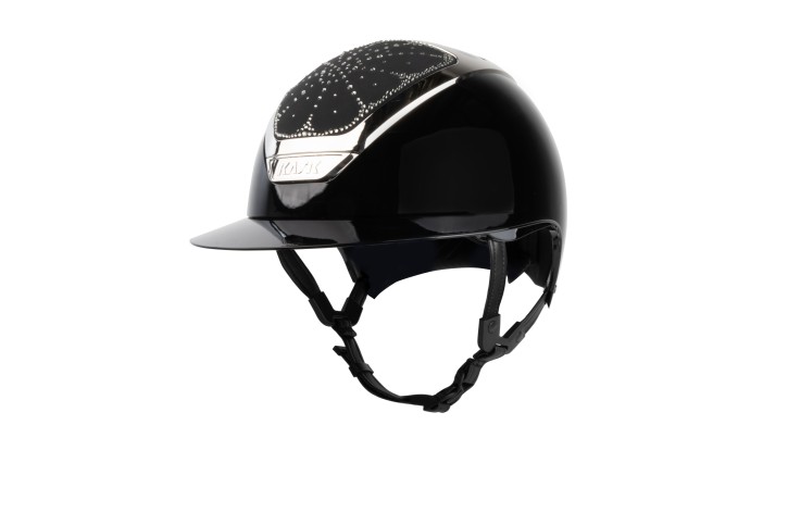 Kask Star Lady Pure Shine Black Crystals Riviera Silver Diamond 54