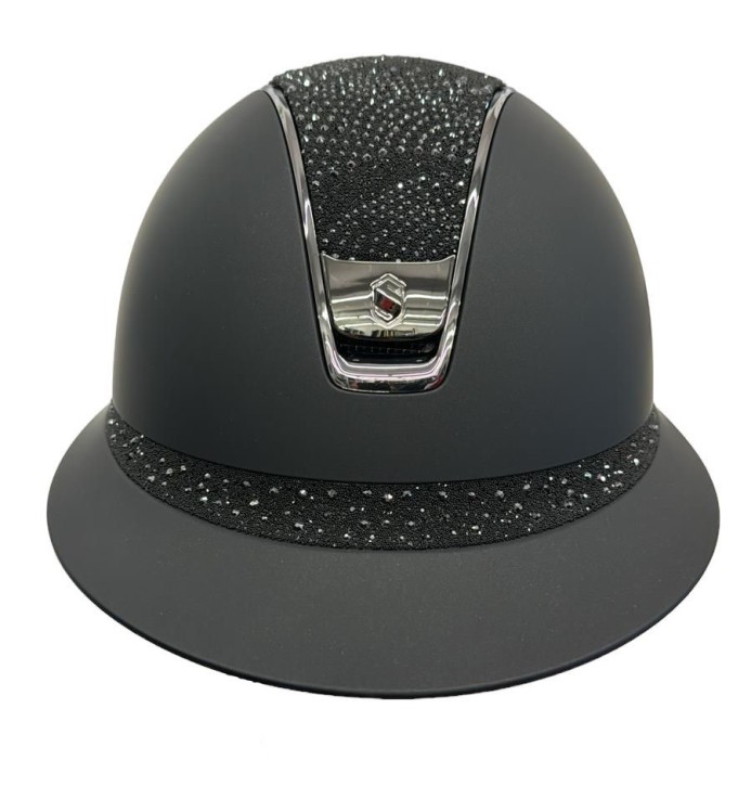 Samshield Miss Shield Shadowmatt 2.0 schwarz Konfiguration Top und Frontal Band Crystal Intarsia 56 M