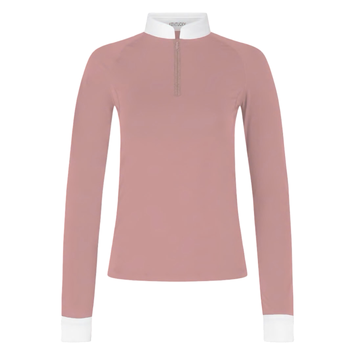 Kentucky Damen Turniershirt Langarm Classic Glitter Old Rose