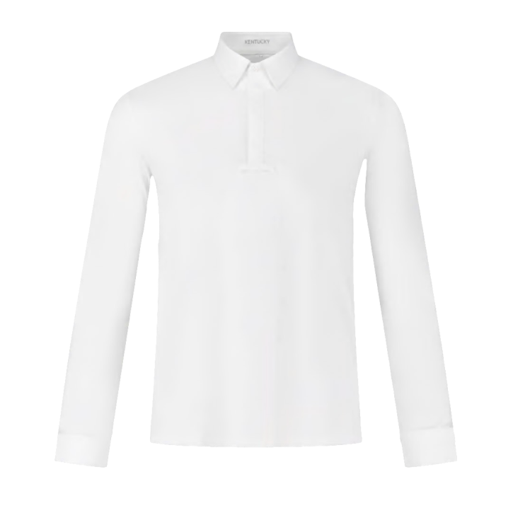 Kentucky Herren Turniershirt Langarm Classic Weiß