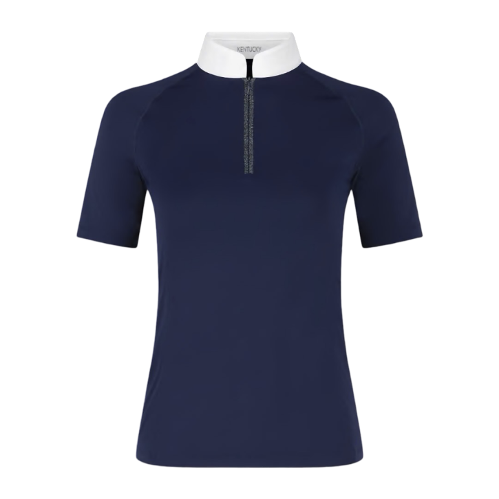 Kentucky Damen Turniershirt Kurzarm Classic Glitter Navy