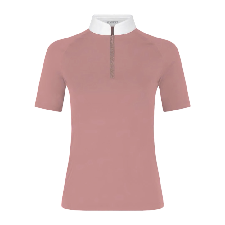 Kentucky Damen Turniershirt Kurzarm Classic Glitter Old Rose