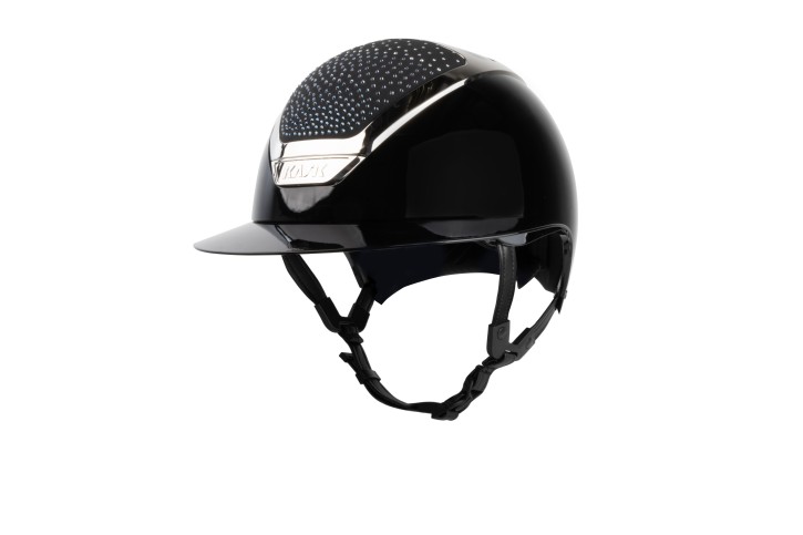 Kask Star Lady Pure Shine Black Crystals Waterfence Montana Blue