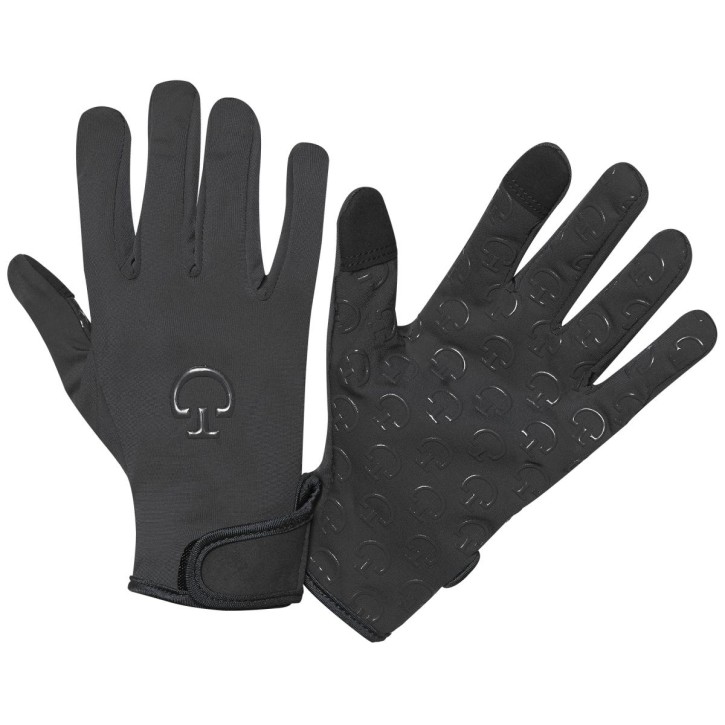 Cavalleria Toscana Reithandschuhe Schwarz