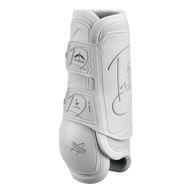 Veredus Absolute Dressage Gamaschen Easy Strap Front Weiß MEDIUM