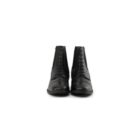 Dyon Stiefelette mit Schnürung aus Leder Schwarz