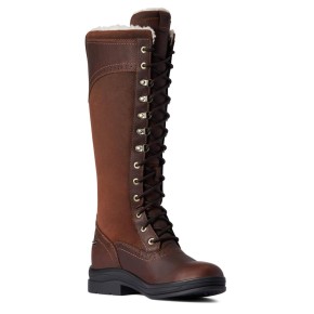 Ariat Damen Wythburn Tall Wasserfester Stiefel Dunkelbraun