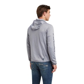 Ariat Byron Full Zip Hoodie Herren heather grey M