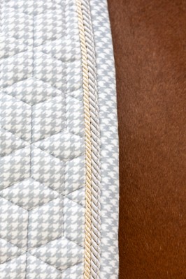 Kentucky Schabracke Velvet Print Dressur Grau