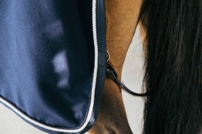 Kentucky Abschwitzdecke Fleece Rug vegan wool navy 160