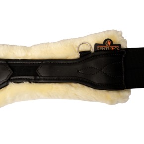 Kentucky Stollengurt Anatomic mit Fellimitat schwarz