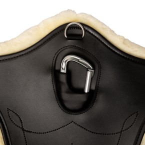 Kentucky Stollengurt Anatomic mit Fellimitat schwarz