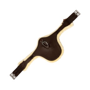 Kentucky Stollengurt Anatomic mit Fellimitat schwarz